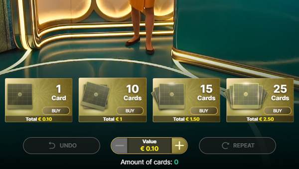 Amount of Cards