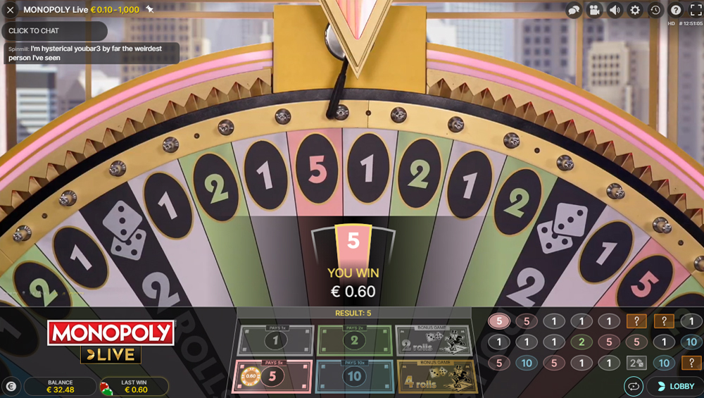 Monopoly Live screenshot NL