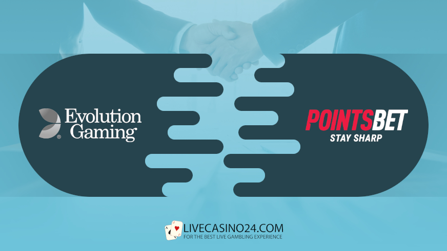 Evolution Gaming Partners PointsBet for US Live Casino Games Launch