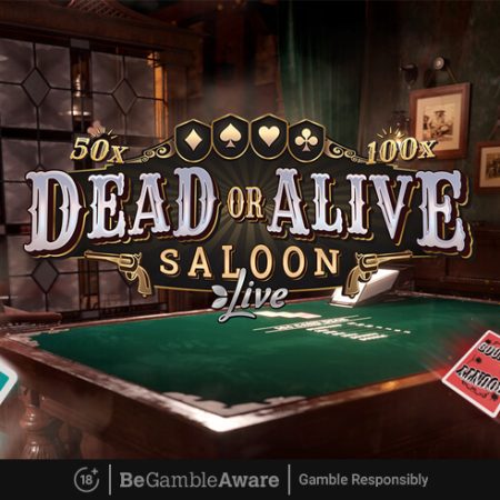 Visit the Wild West in Dead or Alive: Saloon Live Card Games by Evolution