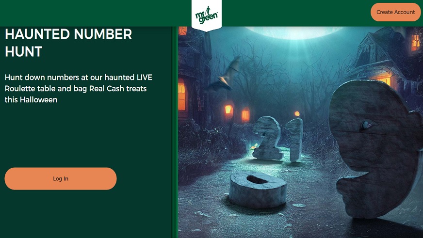 The Haunted Number Hunt on Live Roulette Has Started at Mr Green Casino!