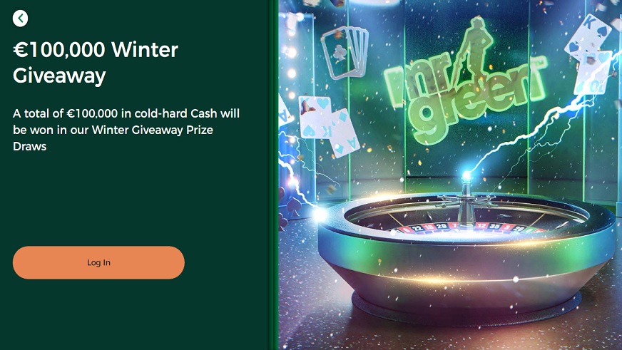Mr Green Announces a New €100,000 Winter Giveaway for All Live Casino Players!